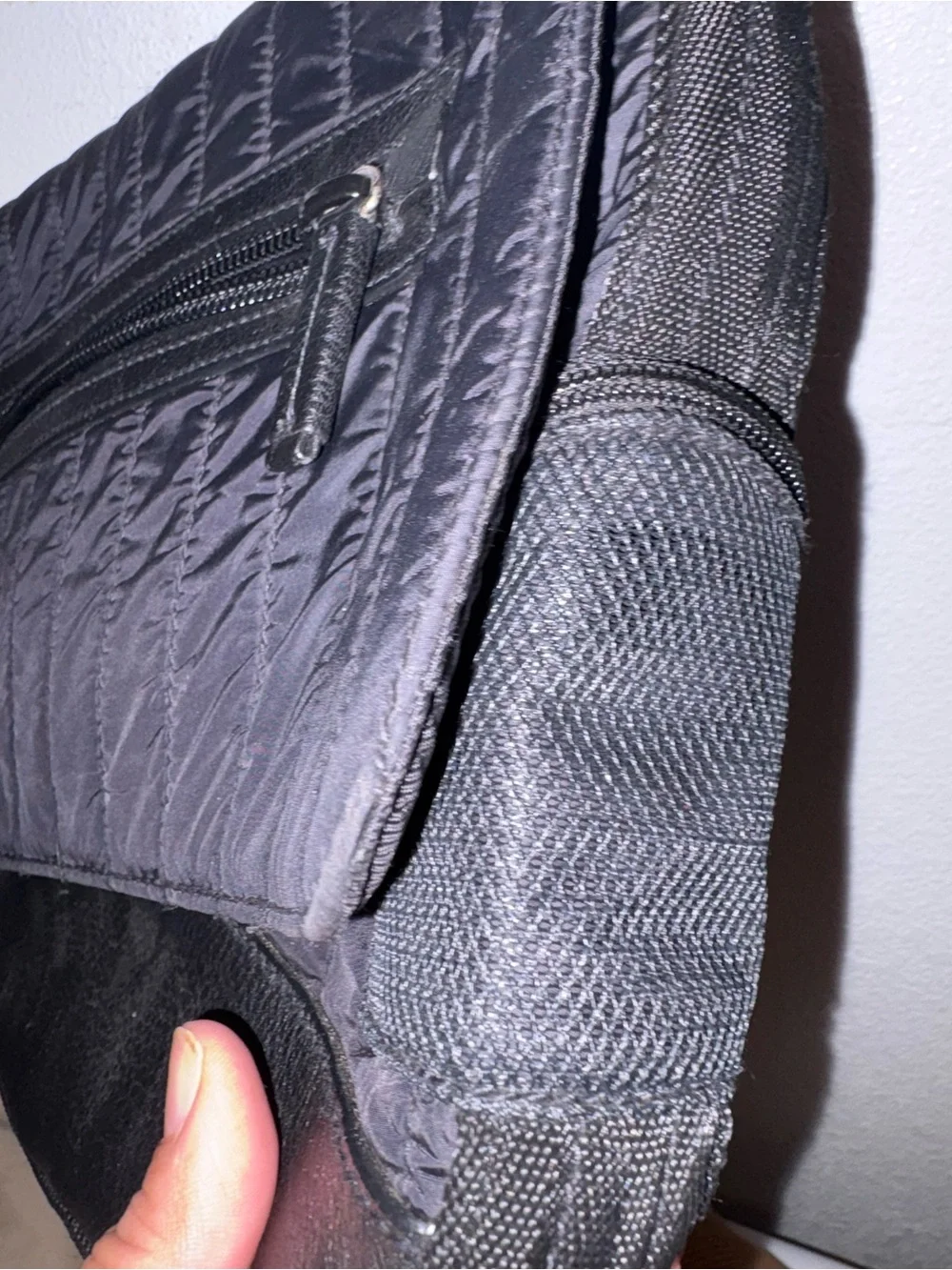 Ralph Lauren Black Quilted Crossbody Messenger Bag - Men